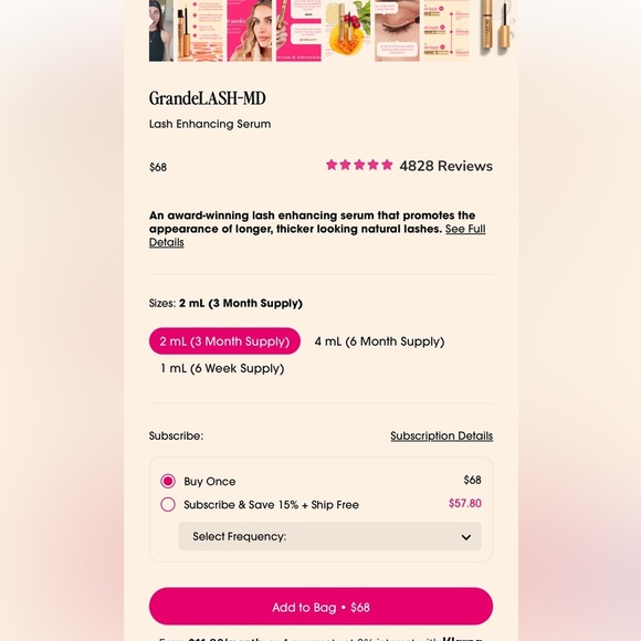 Grande Lash MD Lash Enhancing Serum 2ml New Sealed - Picture 5 of 5